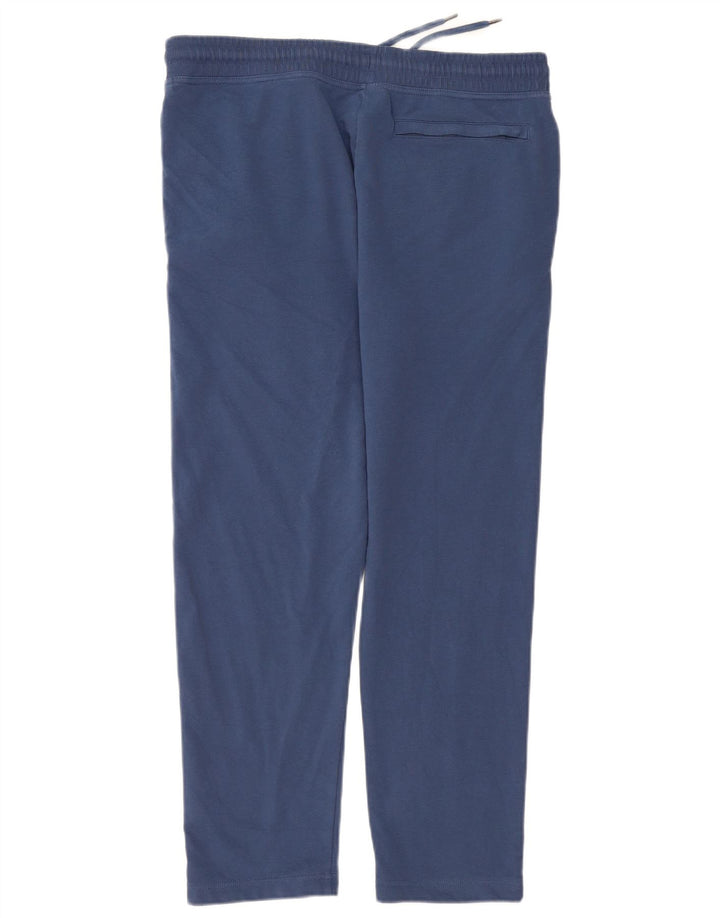 Calça de treino masculina Marks & Spencer grande algodão azul marinho