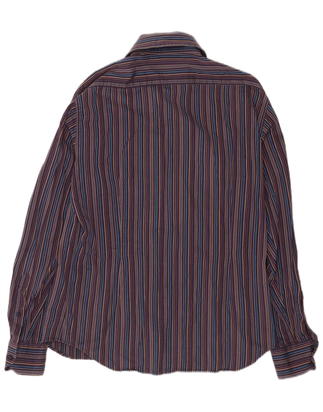 Camisa masculina slim Alexander Mcqueen tamanho 41 16 grande listrada multicolorida