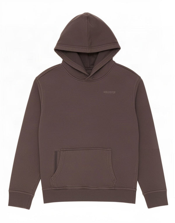 Hollister Mens Relaxed Fit Hoodie Jumper XS Algodão Cinza