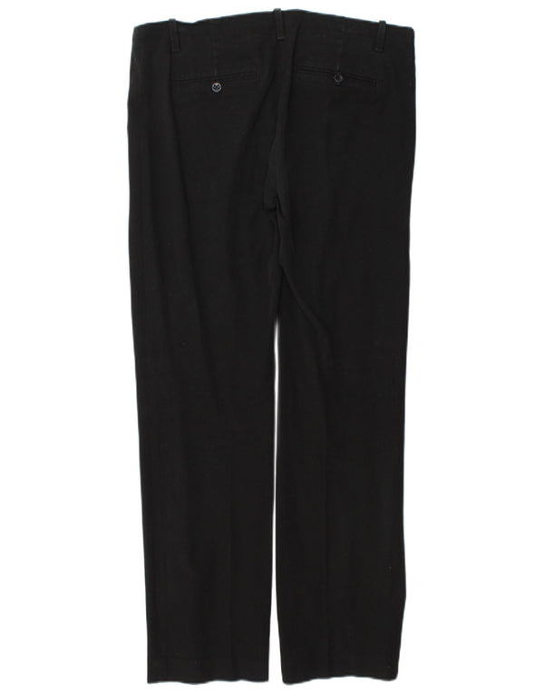 Gap Womens Straight Casual Trousers UK 8 Small W30 L31 Black Cotton