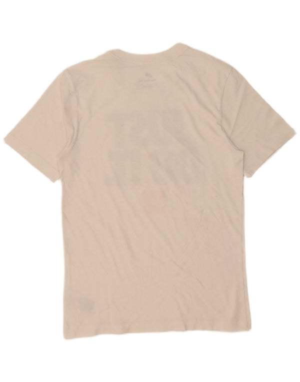 Camiseta Nike masculina gráfica top pequeno algodão branco