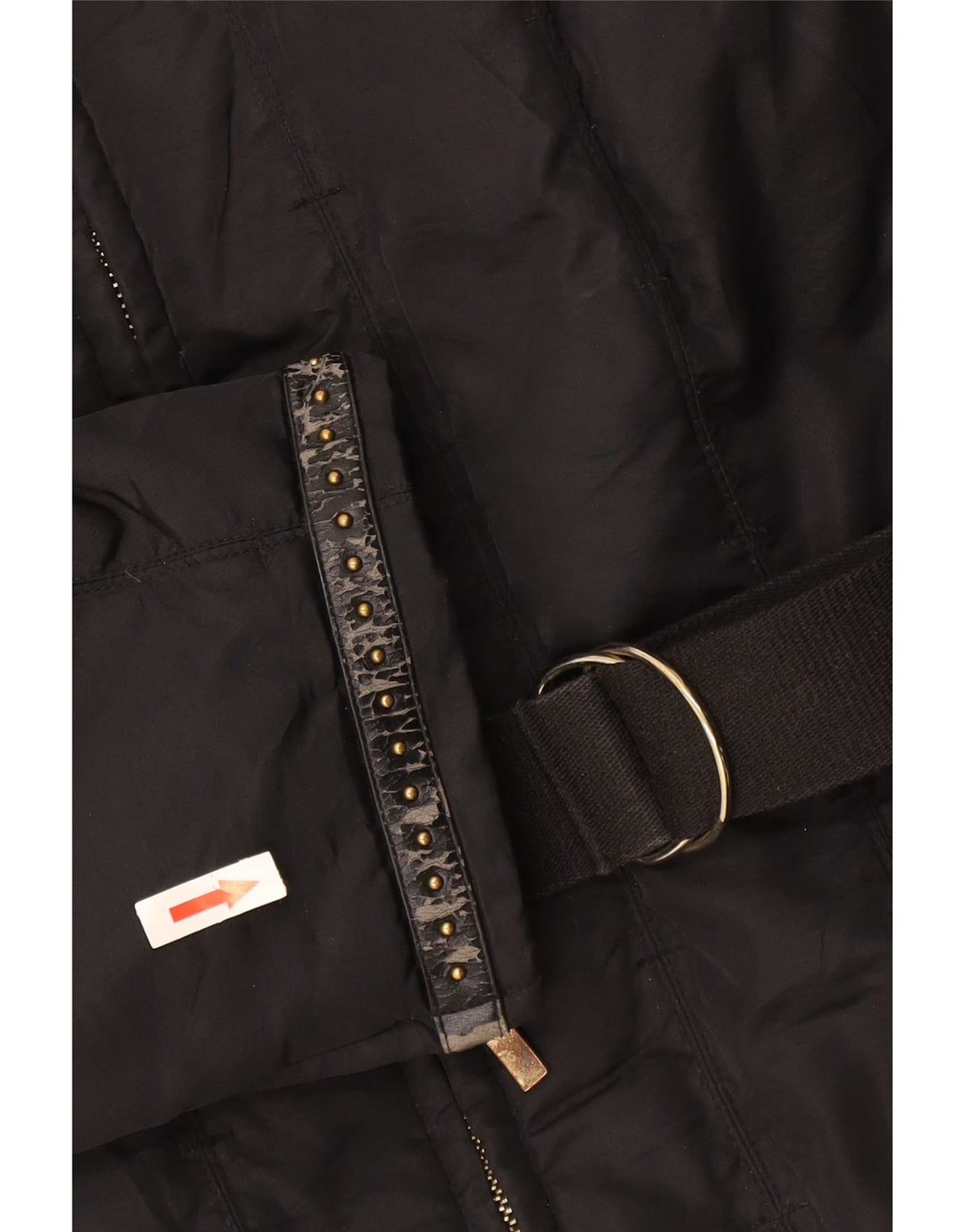 Jaqueta acolchoada feminina Trussardi IT 48 XL preta poliamida
