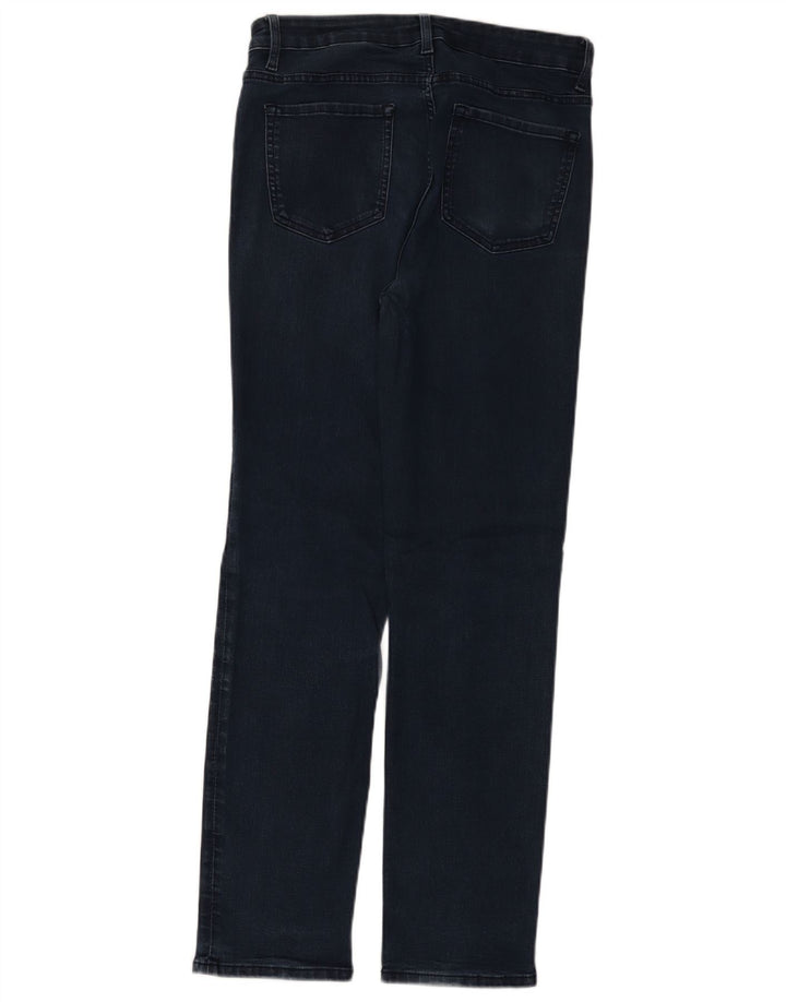 Jeans retos femininos MARKS & SPENCER UK 12 médio W30 L30 azul marinho