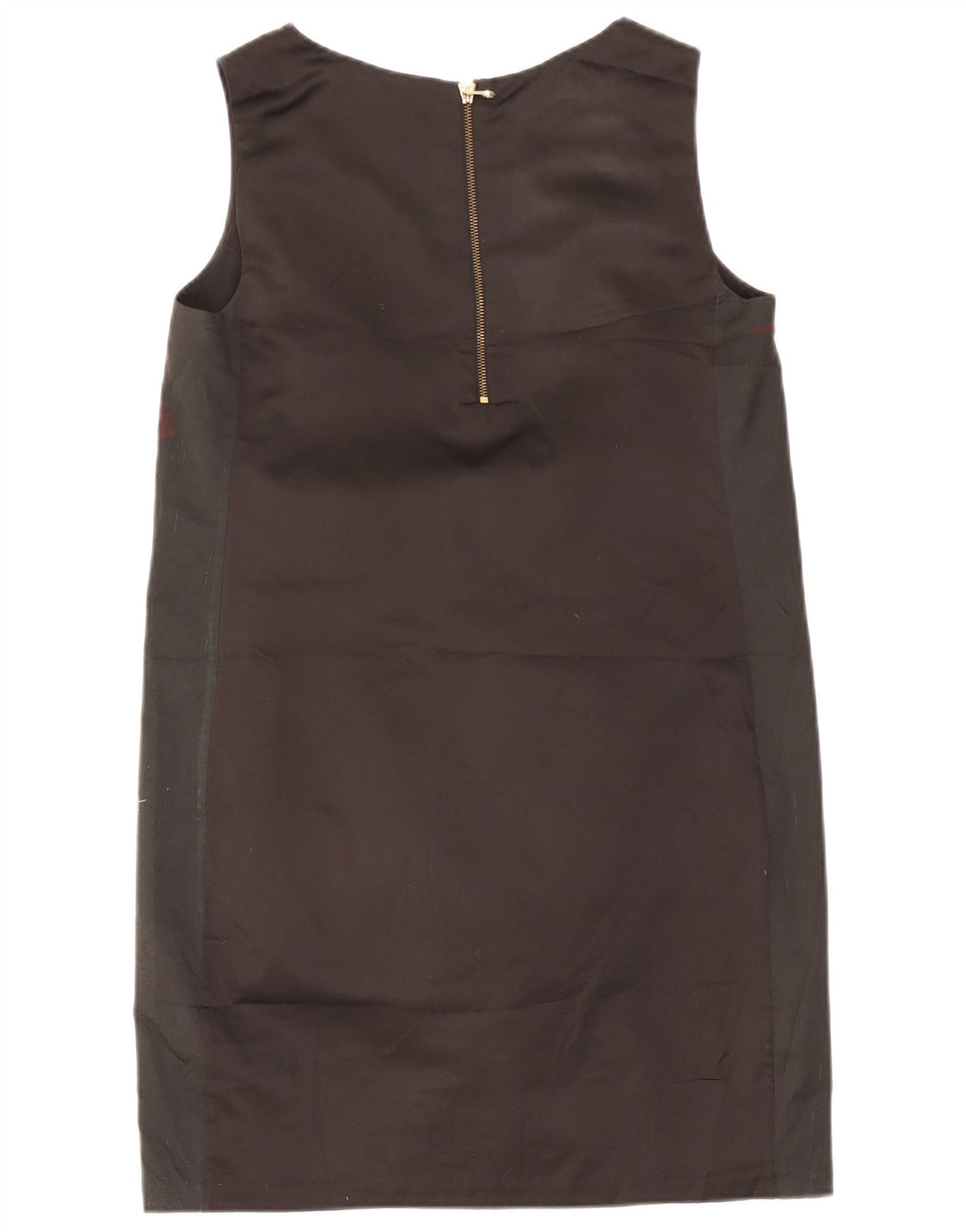 Vestido feminino Ted Baker com estampa gráfica tamanho 4 grande pássaro colorido preto