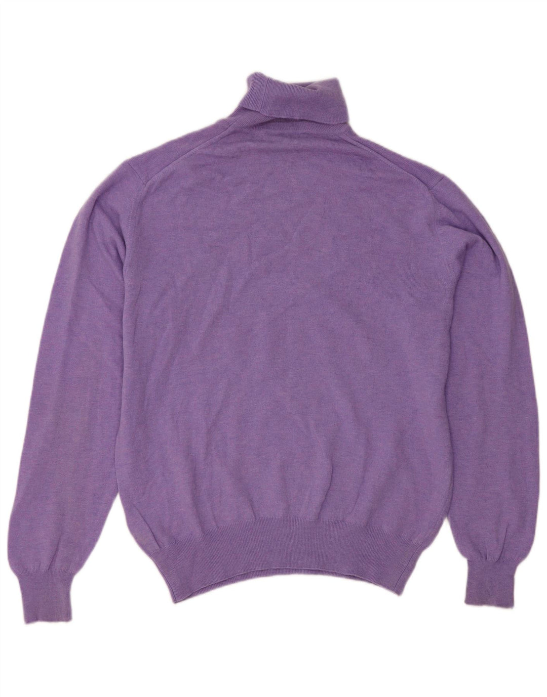 Suéter masculino Fred Perry com ajuste regular e gola redonda, grande lã roxa
