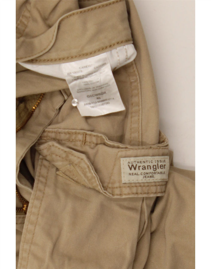 Shorts cargo masculino Wrangler W40 XL algodão bege
