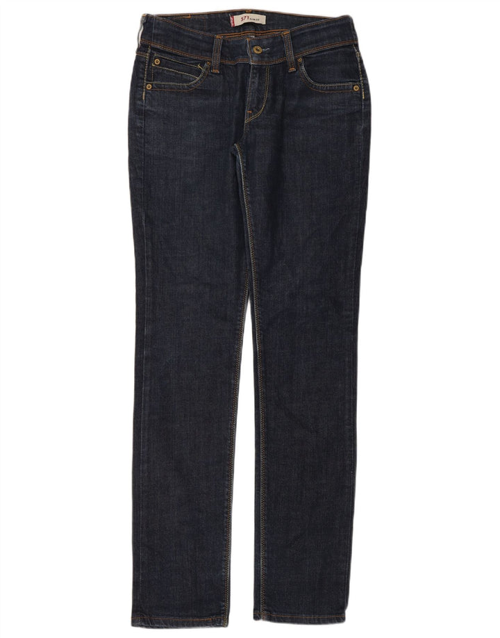 Calça jeans feminina Levi's 571 Slim W30 L34 azul algodão