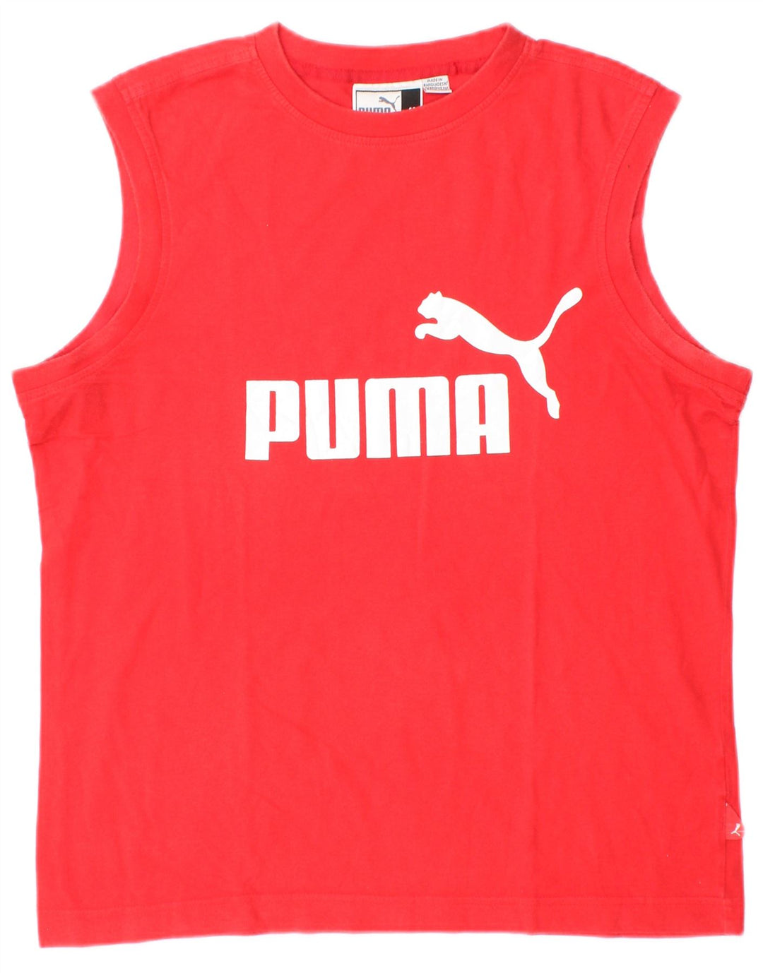 PUMA Masculino Graphic Vest Top Médio Vermelho