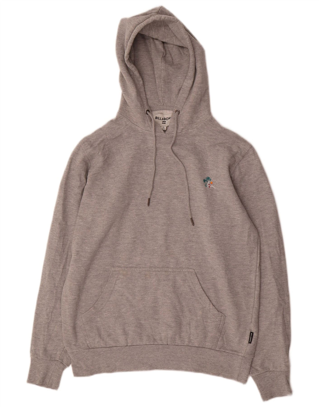 Suéter masculino Billabong com capuz e algodão cinza médio
