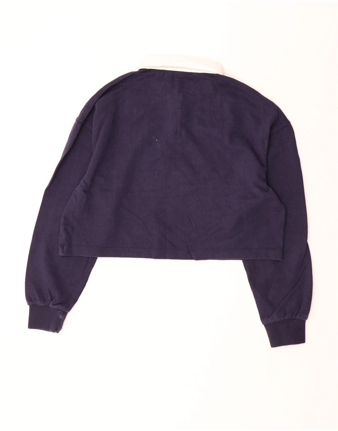 Camisa polo feminina superdimensionada de rugby SUPERDRY UK 12 azul marinho médio