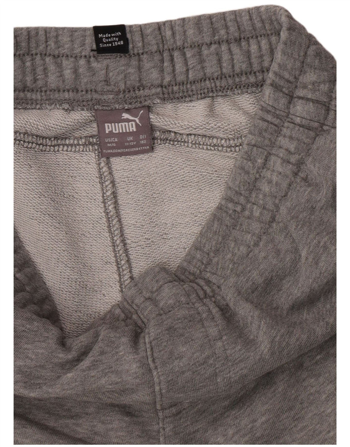 Shorts esportivos Puma meninos 11-12 anos cinza