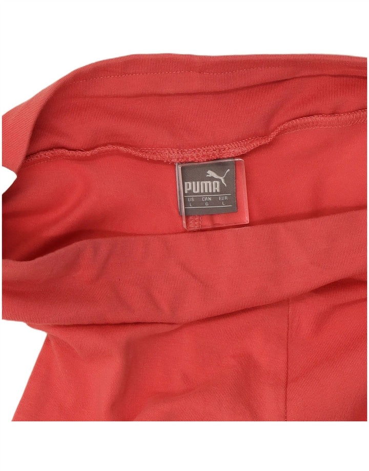 Leggings Puma Feminina UK 16 Grande Bloco Colorido Rosa