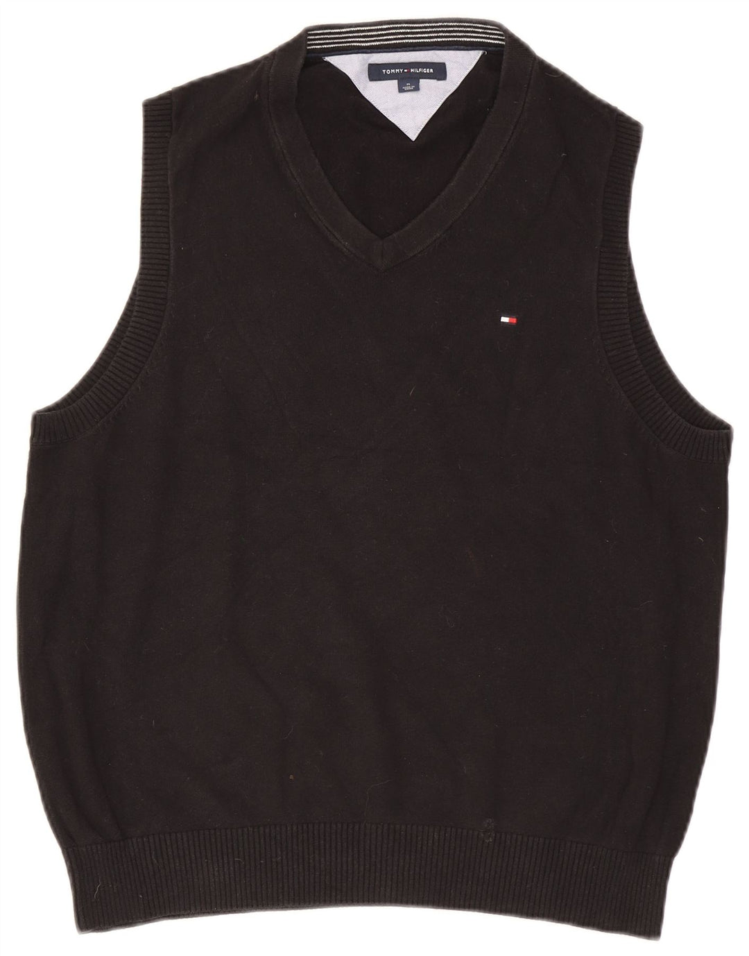 Tommy Hilfiger Mens Colete Regata Médio Preto