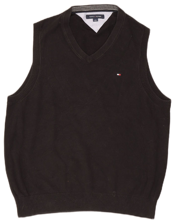 Tommy Hilfiger Mens Colete Regata Médio Preto