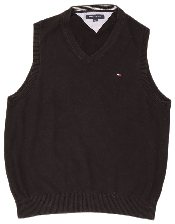 Tommy Hilfiger Mens Colete Regata Médio Preto