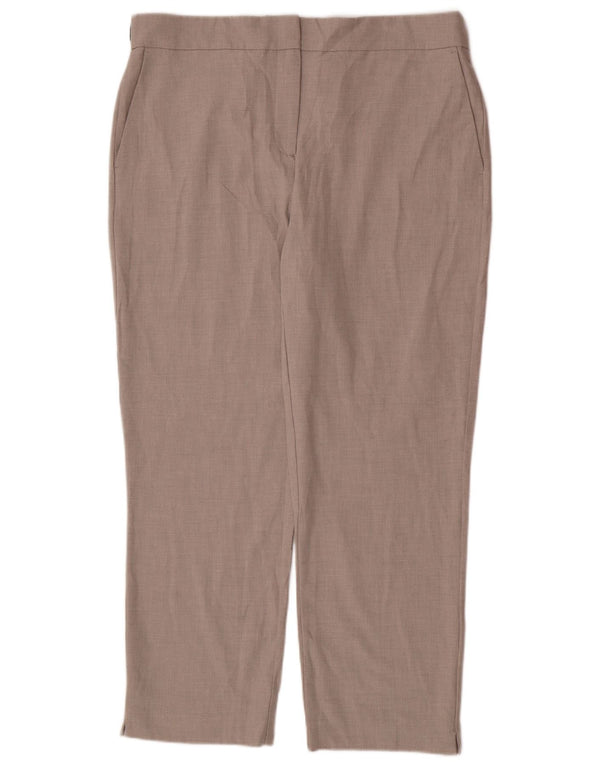 Zara Calça Chino Cônica Feminina de Cintura Alta 2XL W34 L27 Bege
