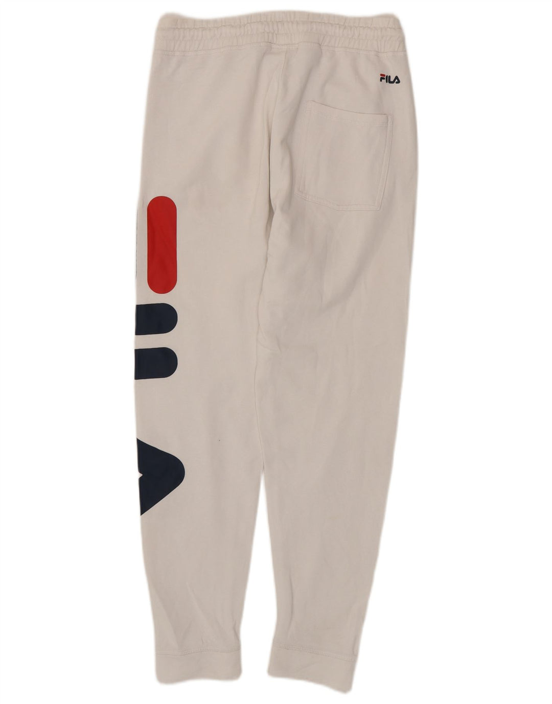 Calça de treino masculina FILA Graphic Joggers XS algodão branco