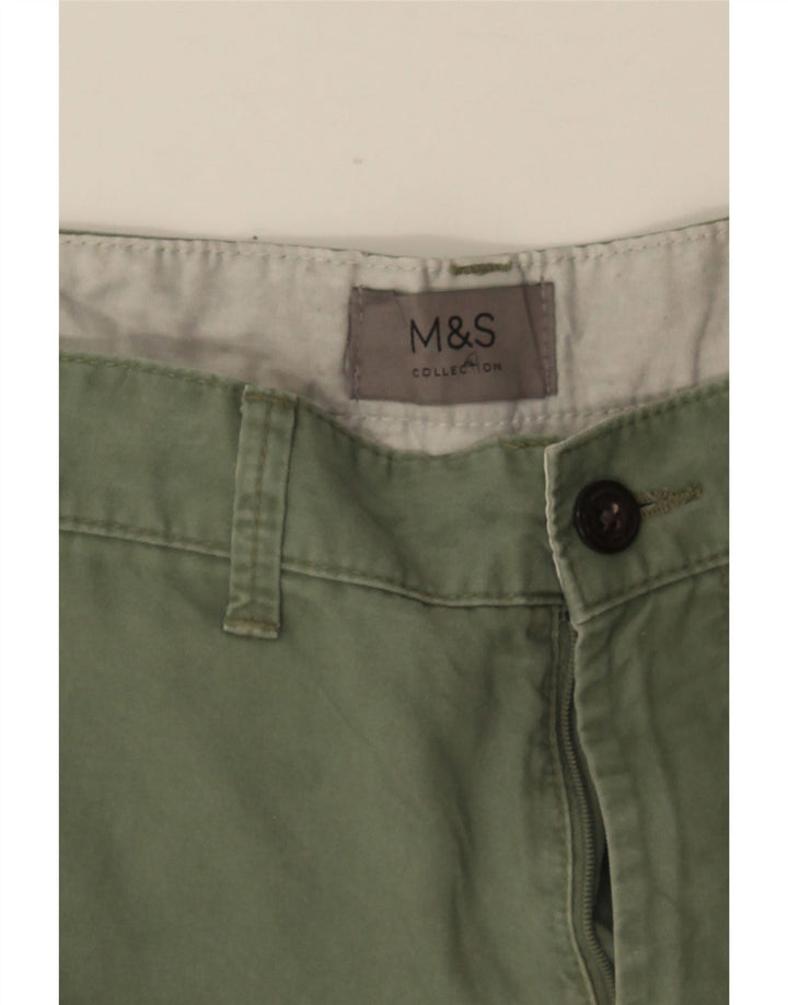 Shorts Chino Masculino Marks & Spencer W34 Grande Verde