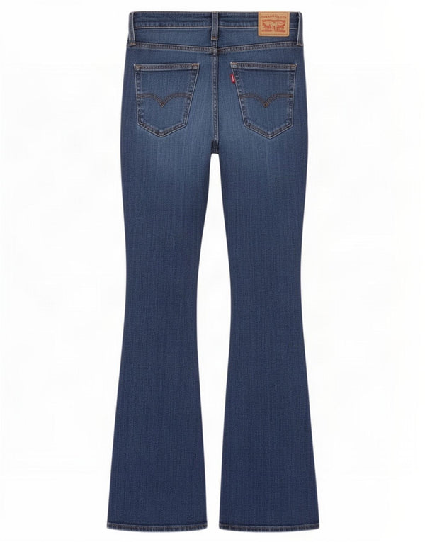 Calça jeans feminina Levi's 726 cintura alta larga W31 L32 algodão azul