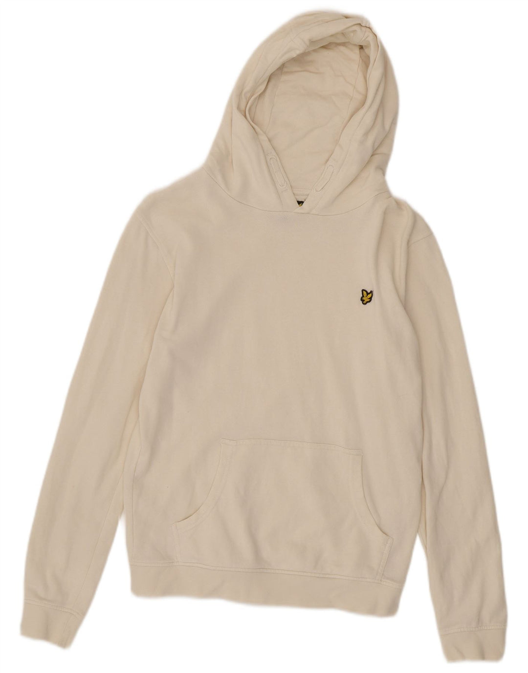 LYLE & SCOTT Suéter com capuz para meninas 14-15 anos em algodão branco