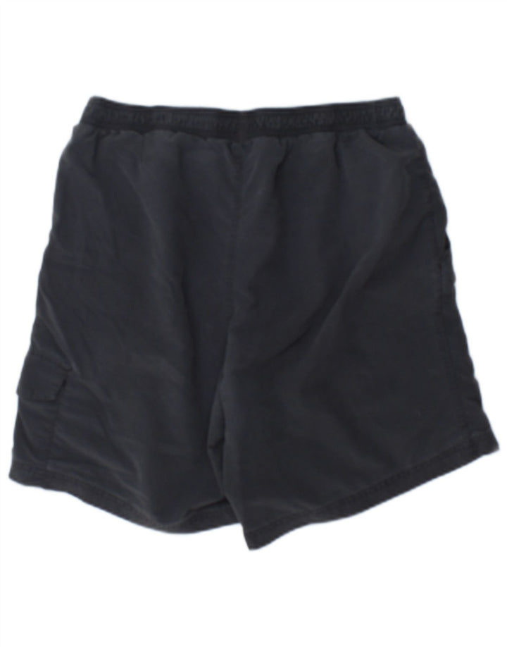 Shorts esportivos masculinos Adidas médio cinza colorblock poliamida