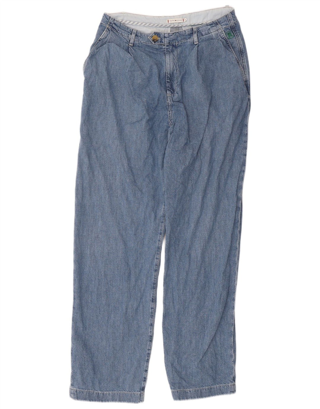 Jeans retos femininos TOMMY HILFIGER EU 38 médio W32 L31 algodão azul