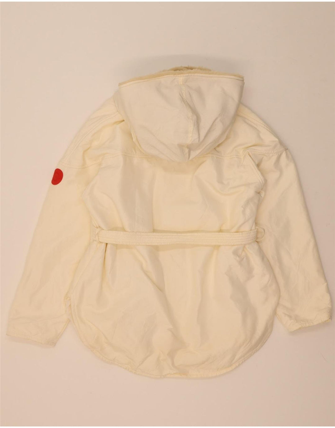 Jaqueta Anorak com capuz feminino Ice UK 16 grande poliamida branca