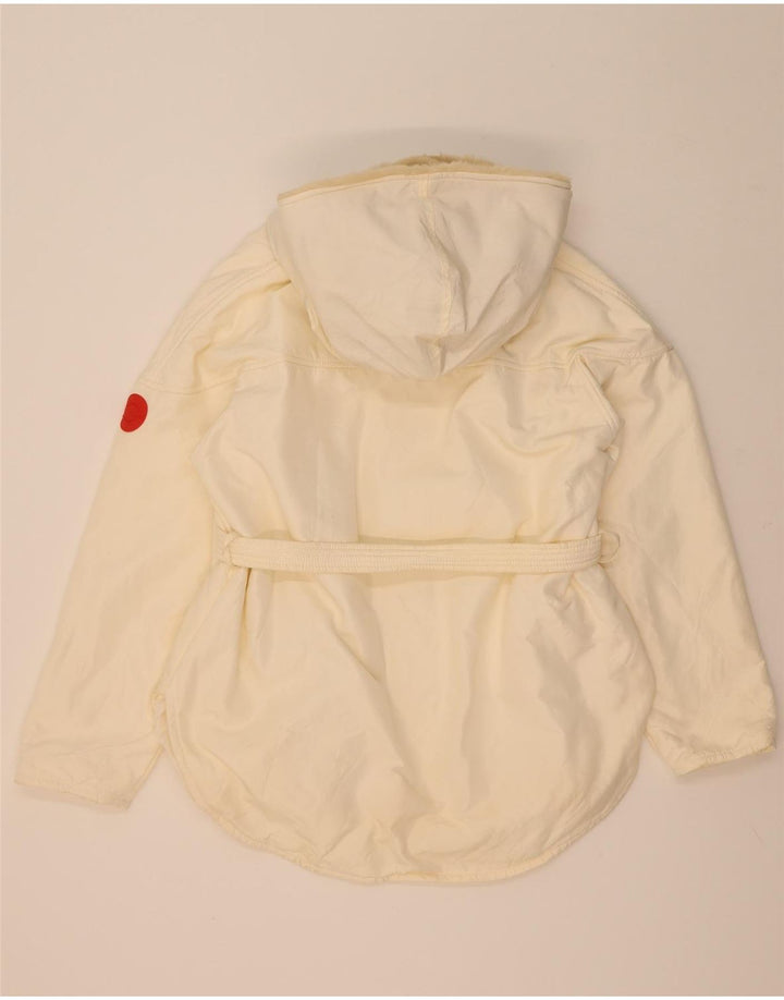 Jaqueta Anorak com capuz feminino Ice UK 16 grande poliamida branca