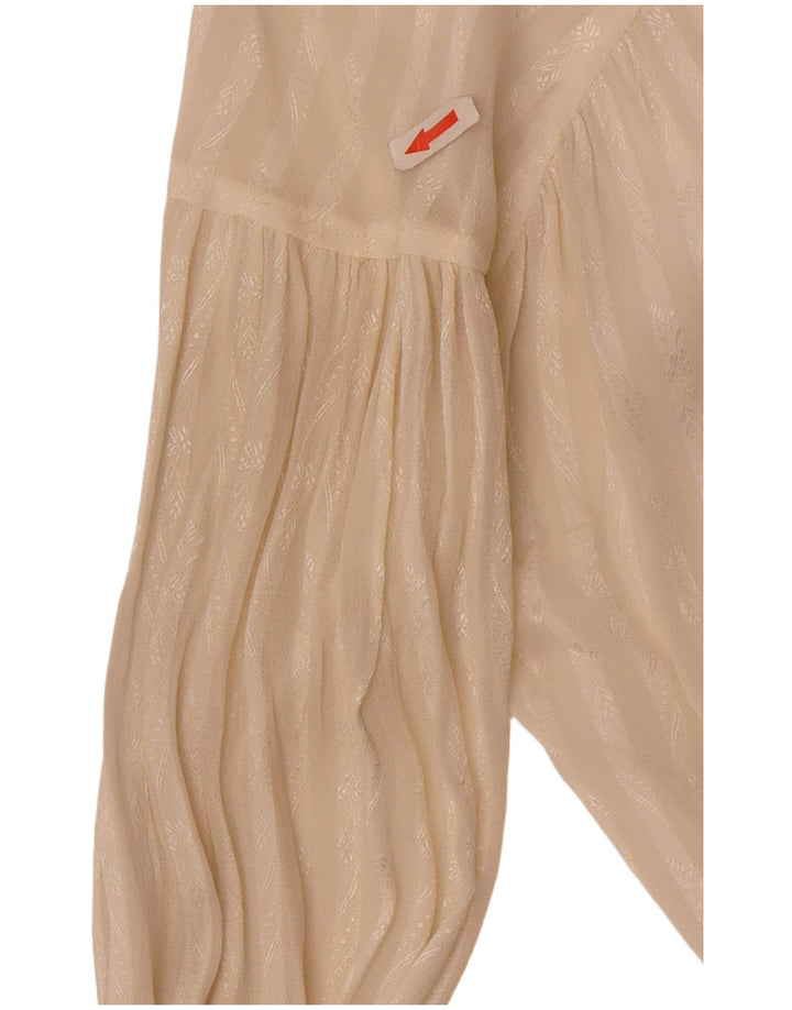 Pulôver feminino vintage blusa IT 44 listrado branco médio