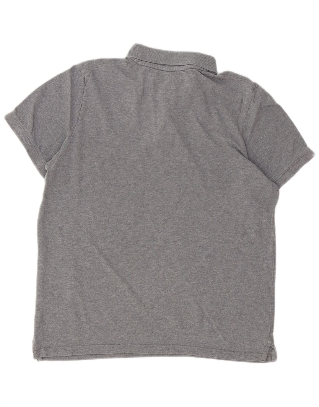 Camisa polo masculina Jack & Jones de algodão manchado cinza médio