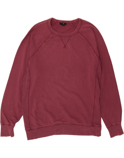 GAP Moletom Masculino Jumper Grande Algodão Borgonha