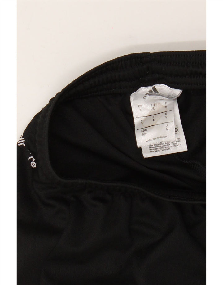 Shorts esportivos Adidas Boys Climalite 9-10 anos pequenos poliéster preto