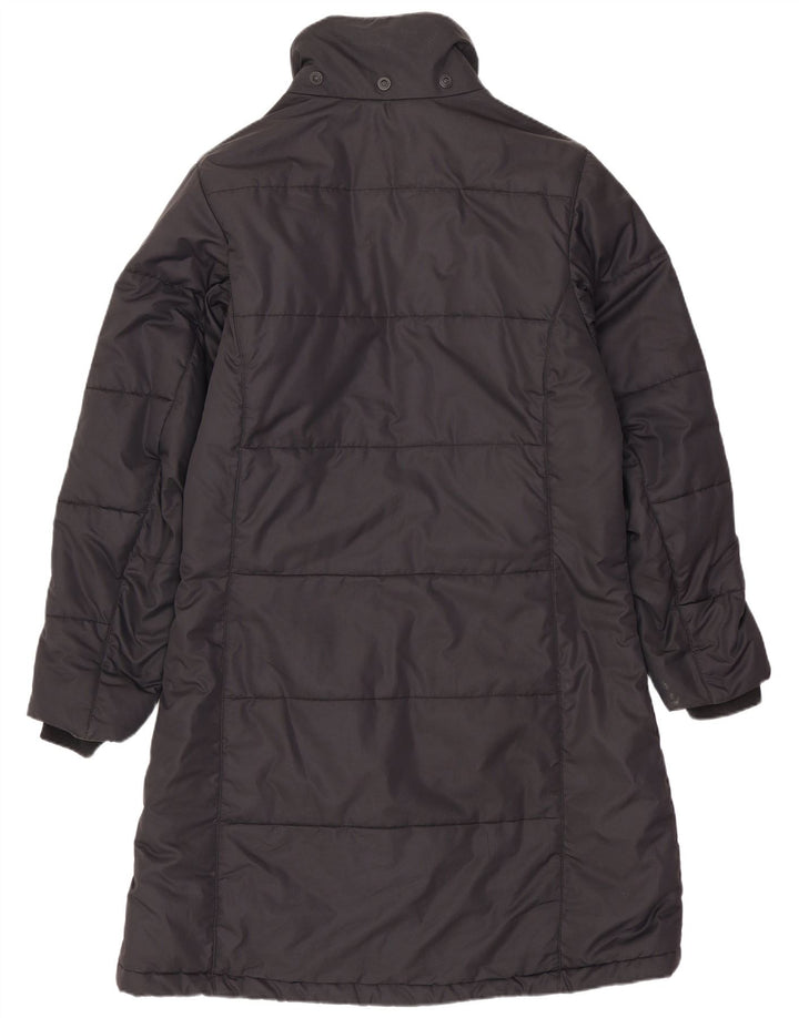 Casaco acolchoado grande Jack Wolfskin feminino Reino Unido 10 pequeno poliéster preto
