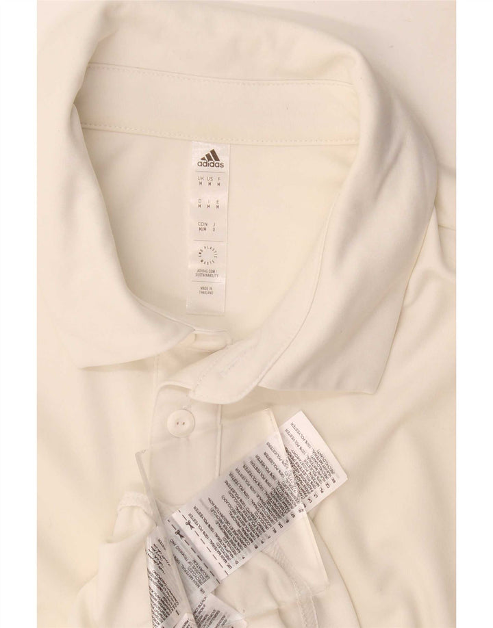 Adidas Mens Aeroready Polo Shirt Médio Branco Poliéster