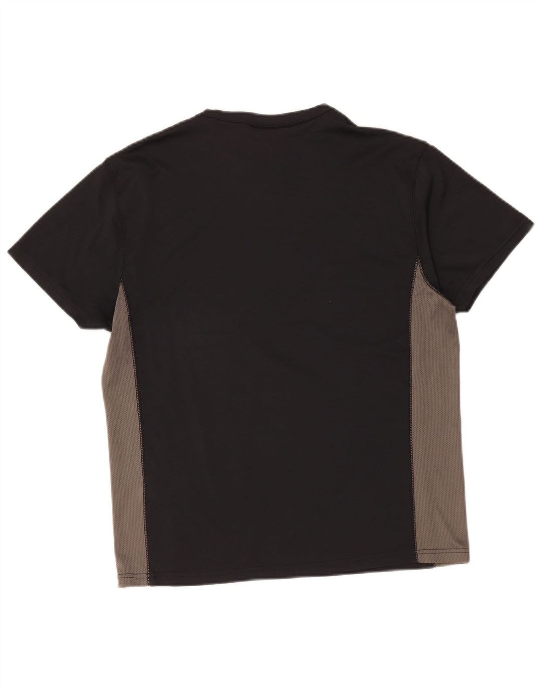 Camiseta masculina Reebok Top médio preto colorblock