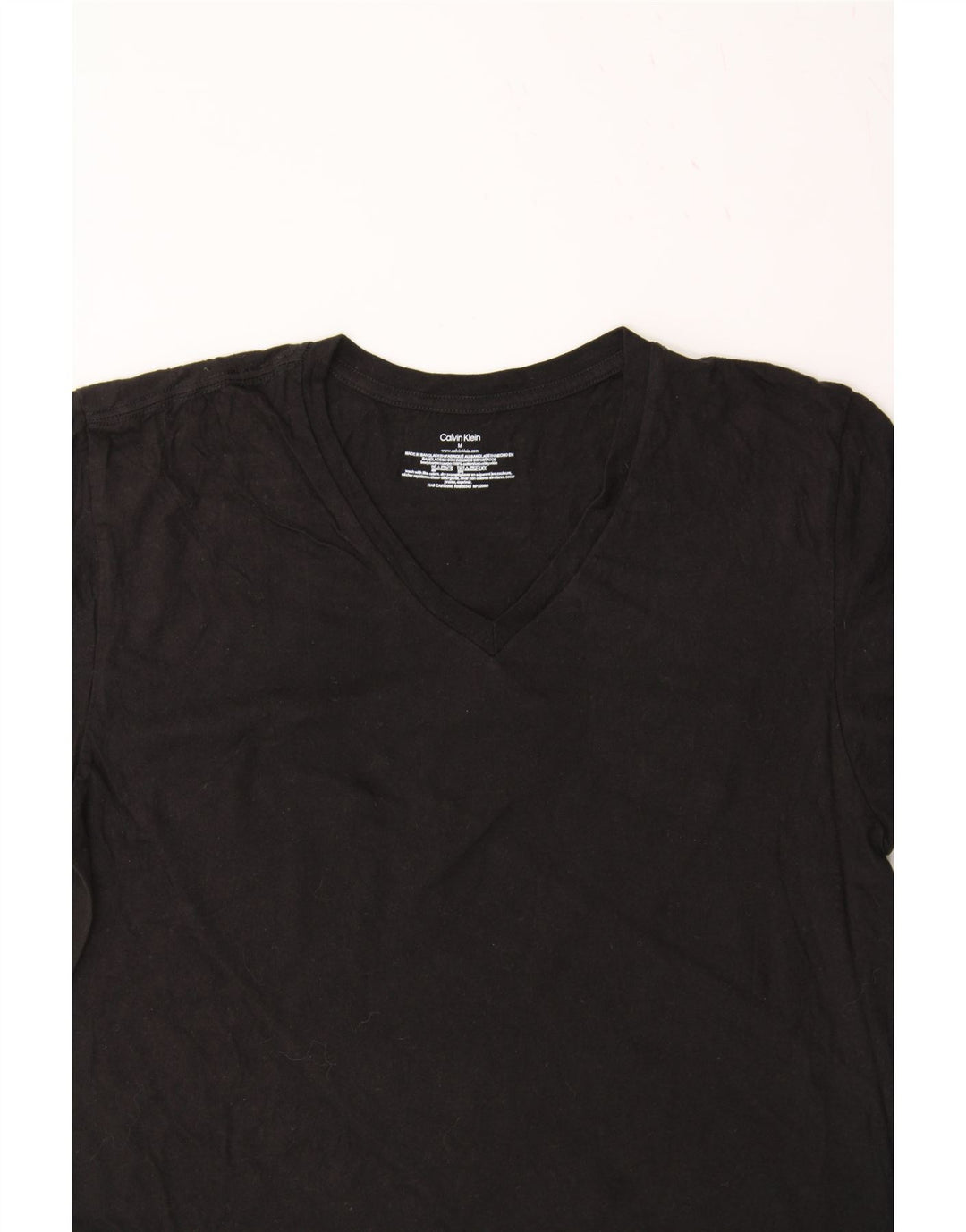 CALVIN KLEIN Mens T-Shirt Top Medium Black Cotton Vintage Calvin Klein and Second-Hand Calvin Klein from Messina Hembry 