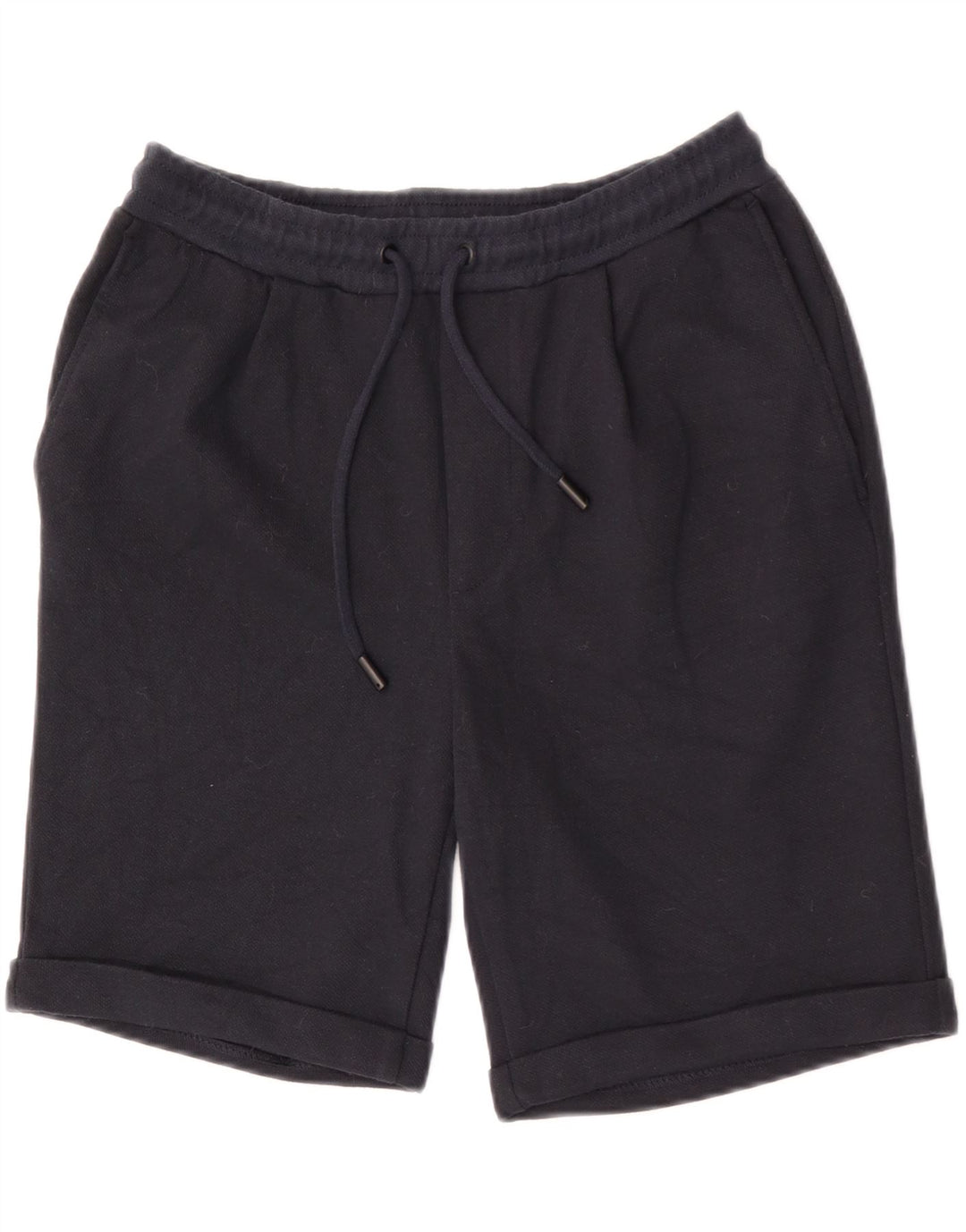 Zara Mens Sport Shorts Médio Azul Marinho