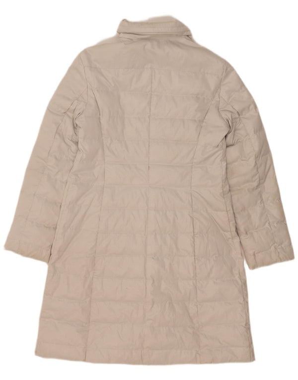 Casaco acolchoado feminino Marella UK 12 poliéster branco médio