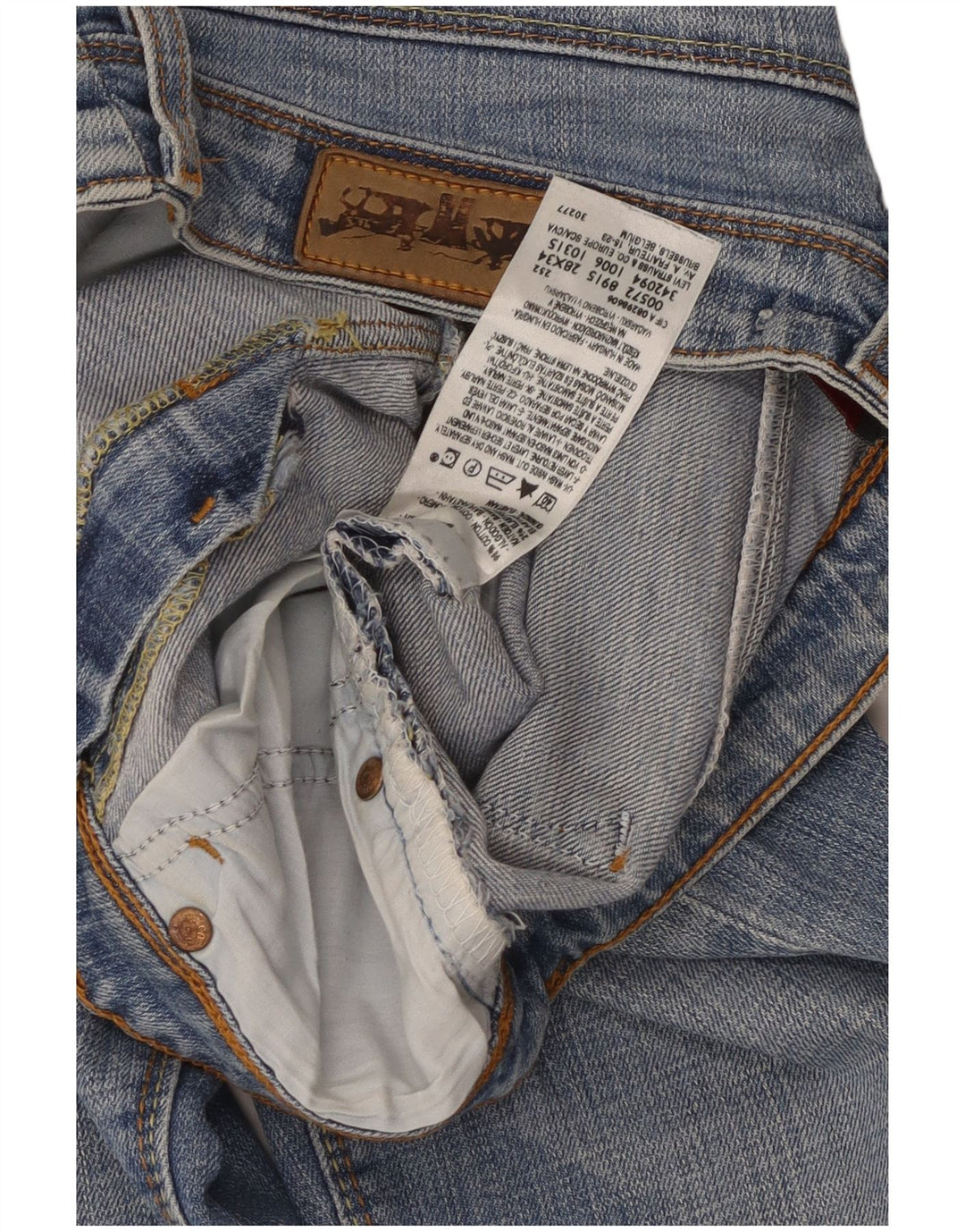 Calça jeans feminina Levi's 572 Bootcut W28 L34 azul algodão