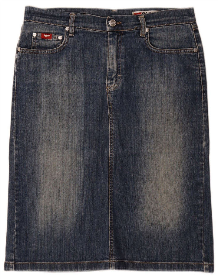 Saia jeans feminina Gas médio W30 azul