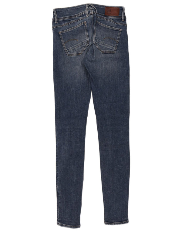 G-Star feminino Lynn Super Skinny Jeans W25 L30 algodão azul