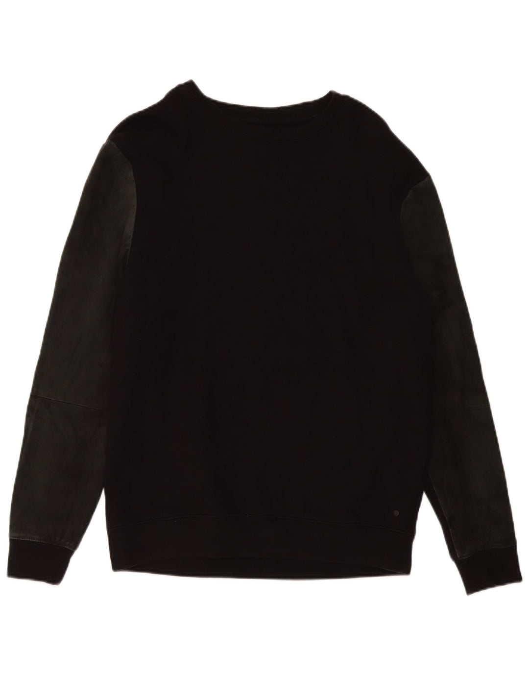All Saints moletom masculino jumper médio preto colorblock algodão