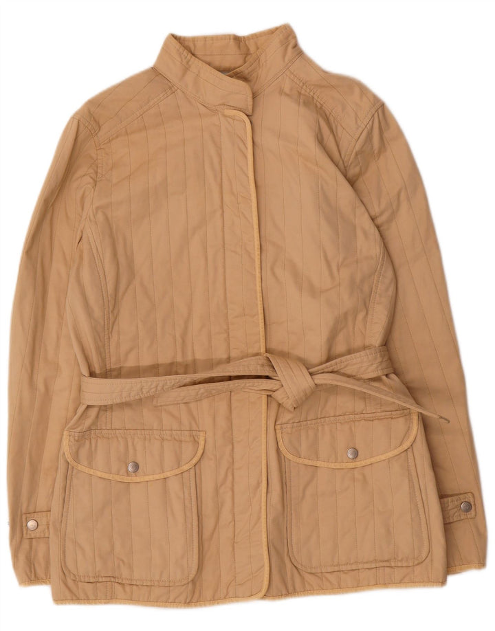 Jaqueta acolchoada feminina Fay UK 18 XL algodão bege