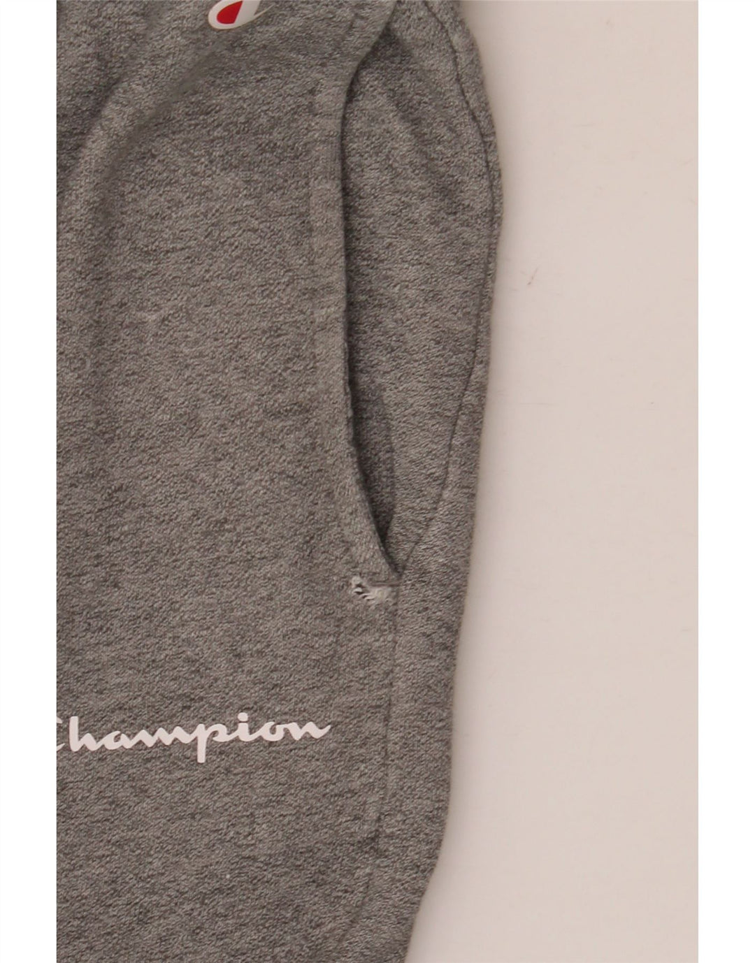 Calça esportiva masculina Champion Joggers de algodão cinza médio