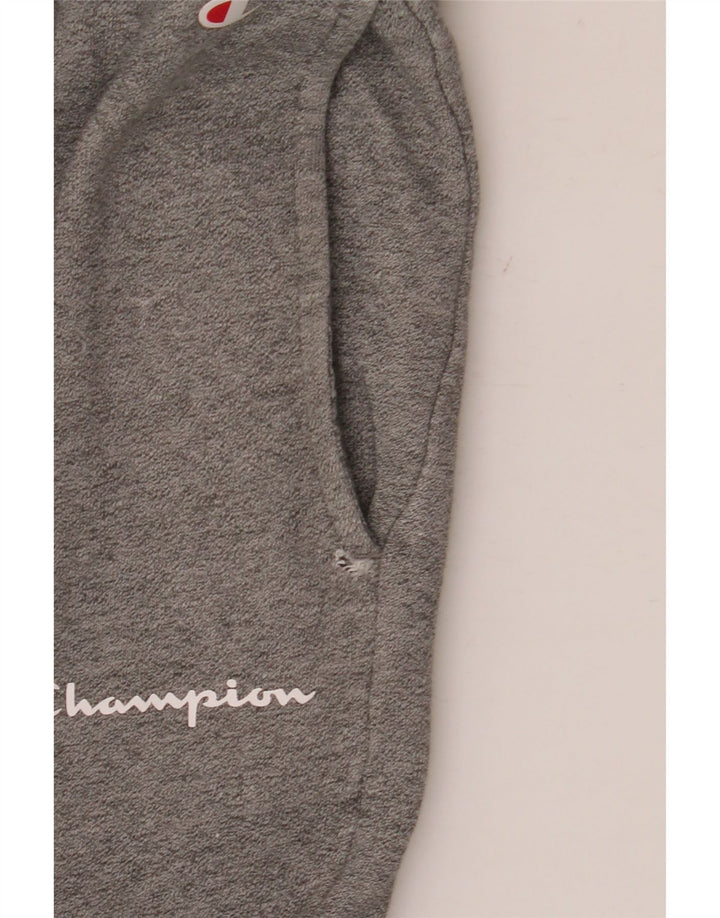 Calça esportiva masculina Champion Joggers de algodão cinza médio