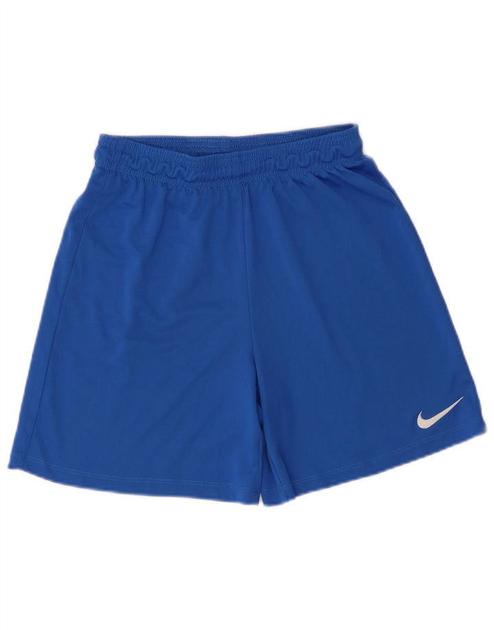 Shorts esportivos Nike Boys Dri Fit 12-13 anos grande azul poliéster