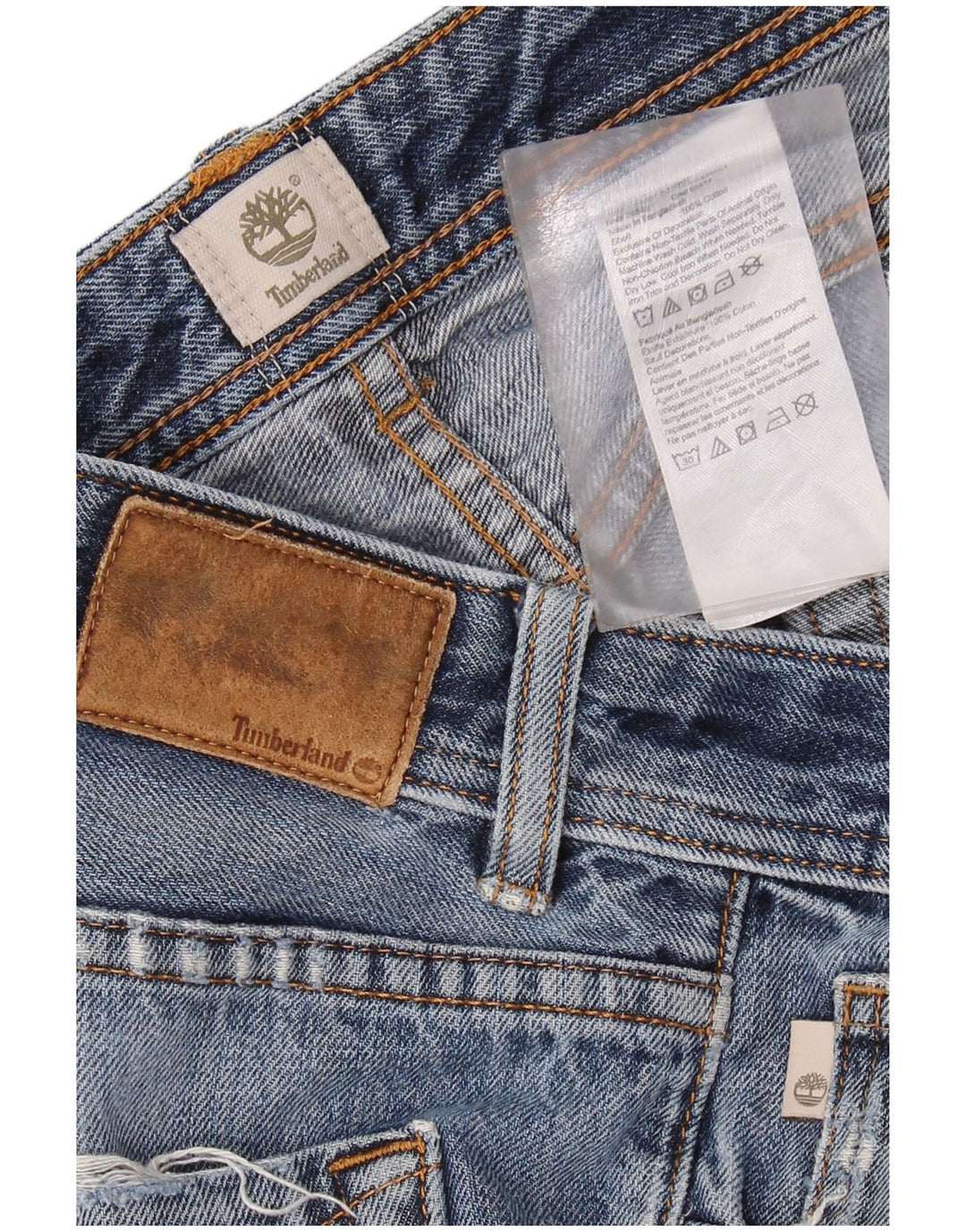 Calça jeans reta masculina TIMBERLAND W34 L31 algodão azul