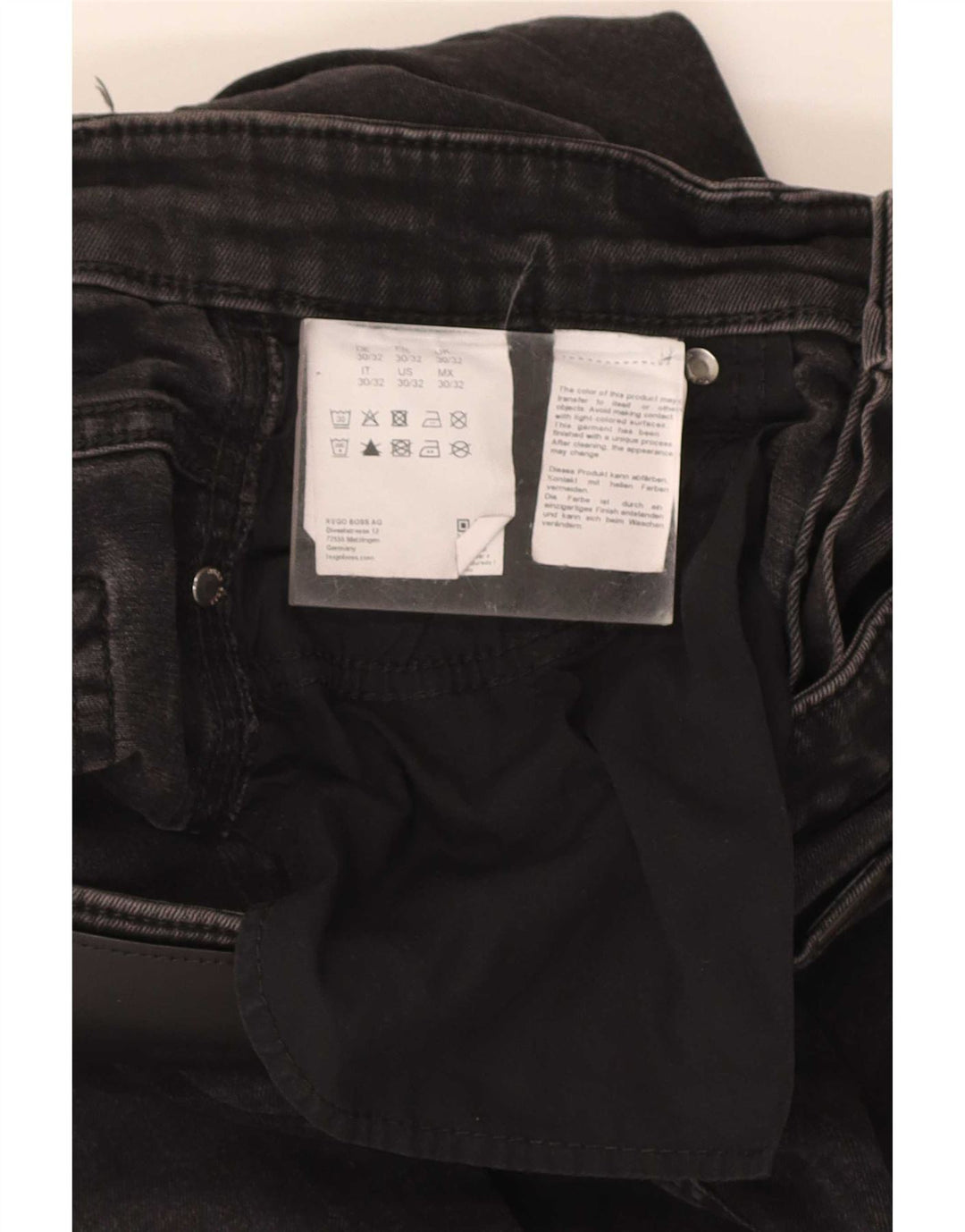 Hugo Boss Masculino Jeans Slim W30 L31 Algodão Preto