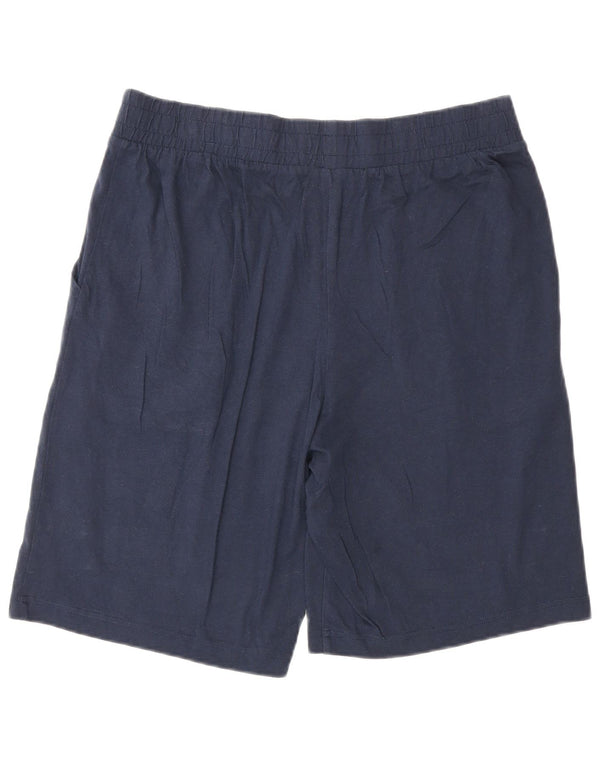 Tommy Hilfiger Mens Graphic Sport Shorts Grande Algodão Azul Marinho