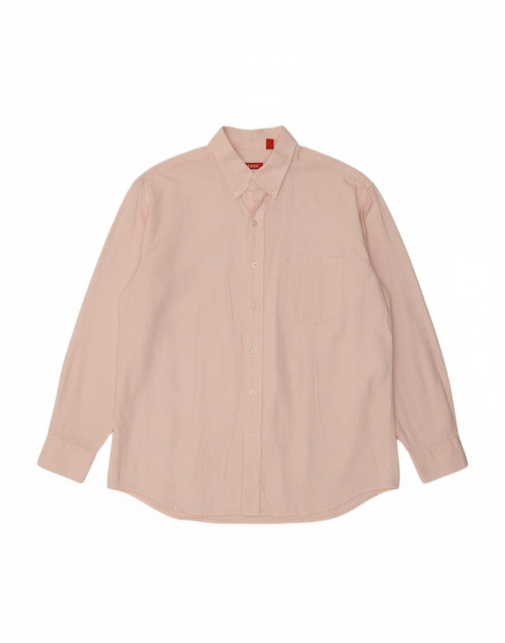 Camisa masculina IZOD grande algodão rosa